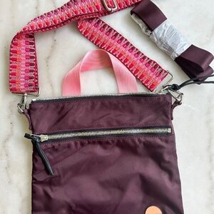 shortyLOVE Amuse Medium Crossbody Bag Army Green Zipper Adjustable Removable Str